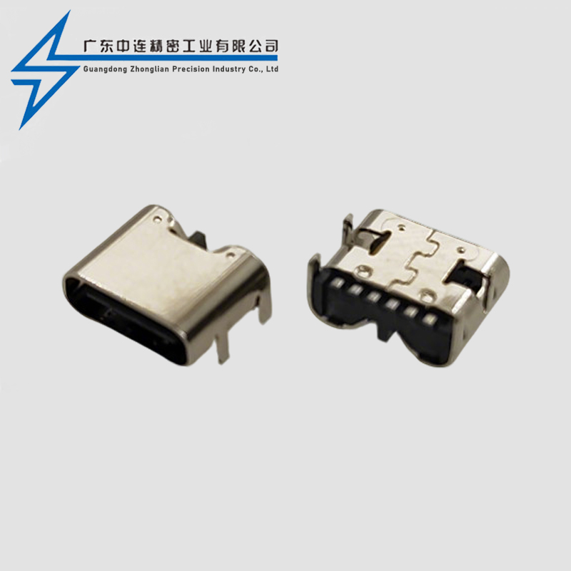 TYPE C母座单排6P SMT