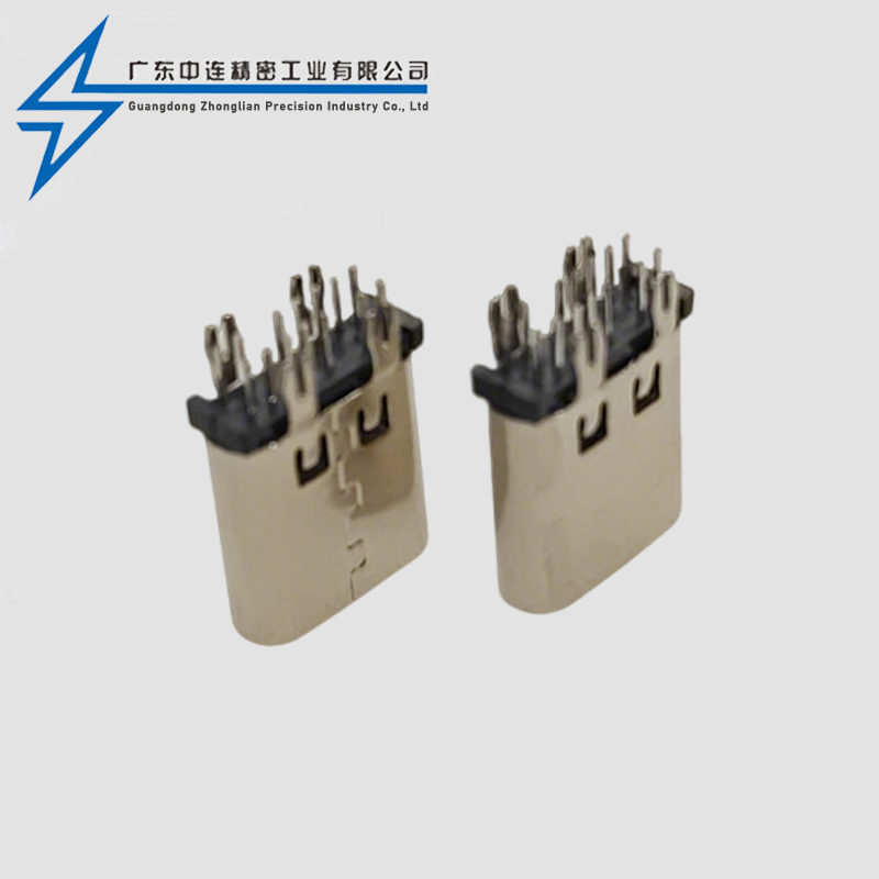TYPE C母座14P直插10.0MM