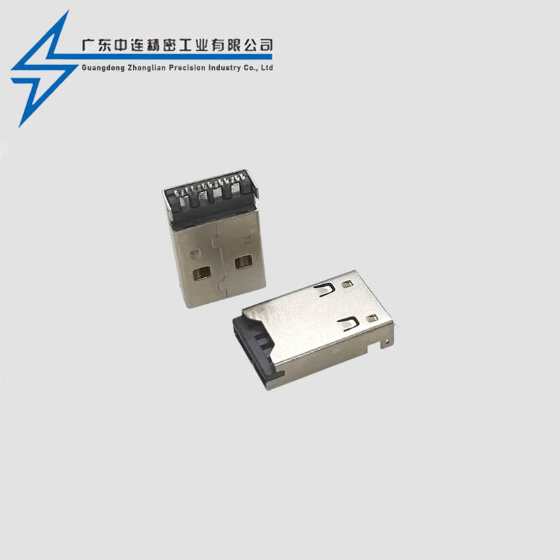 A公+TF卡座二合一 LCP灰胶