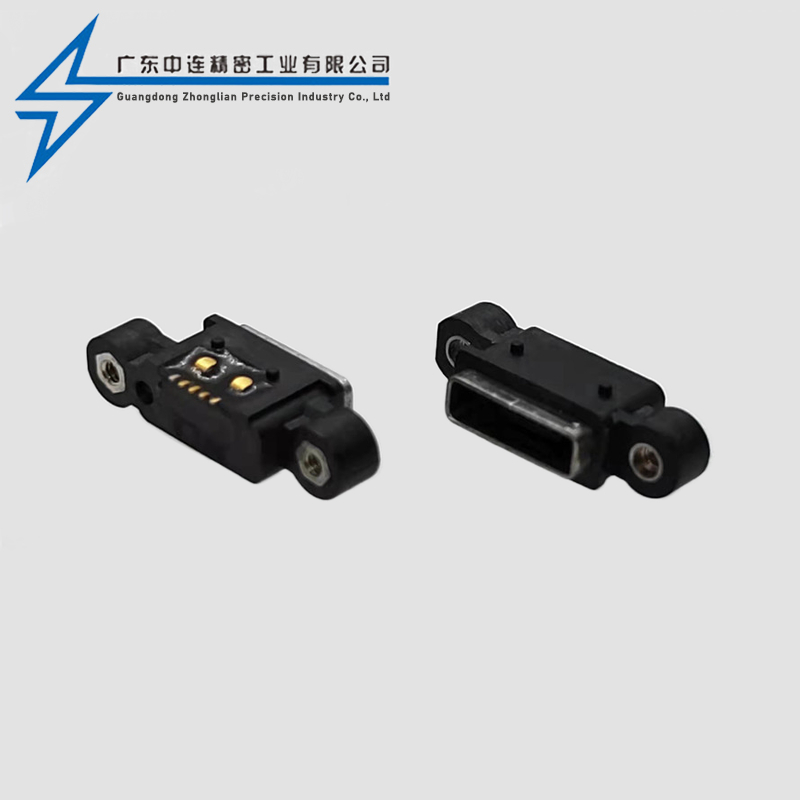 MICRO母座AB型螺丝孔 防水款