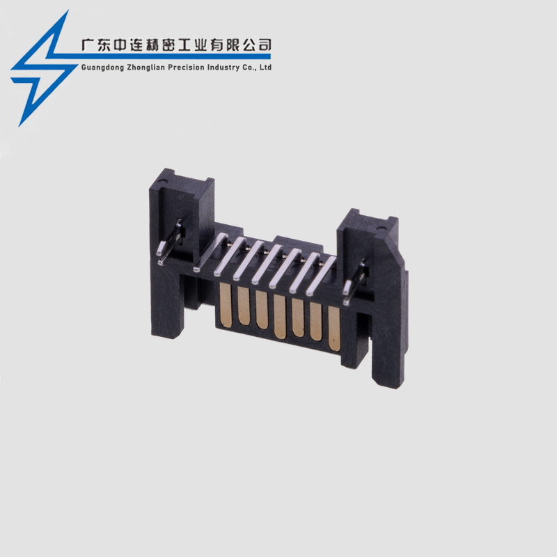 SATA7P90度三面包LCP料