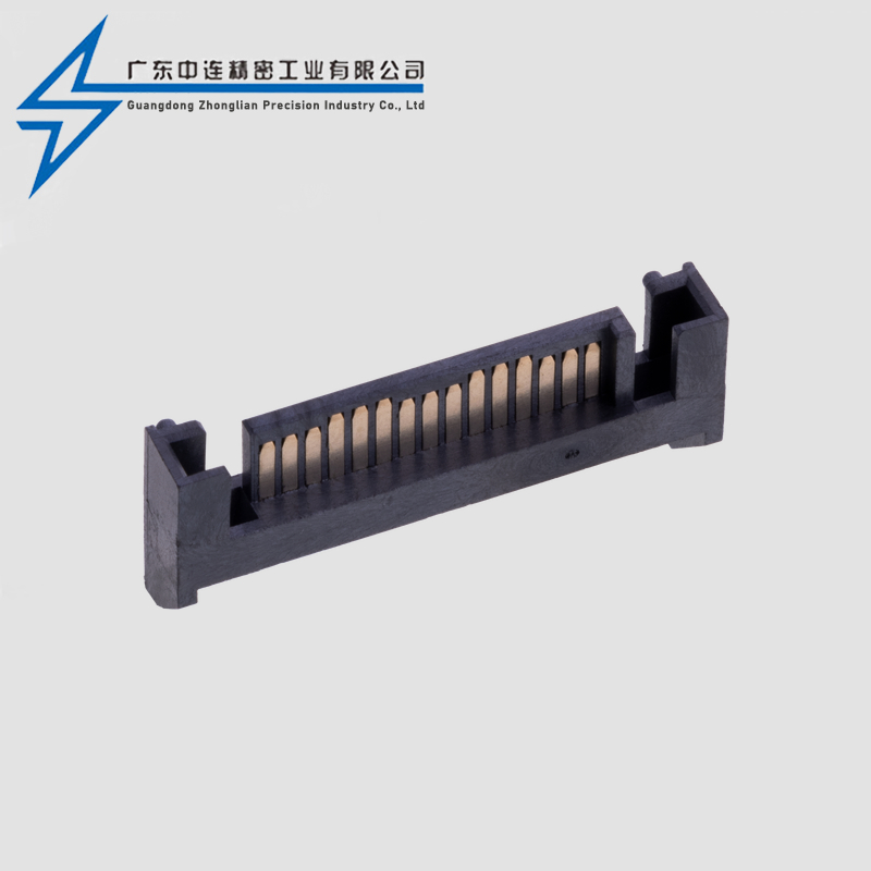 SATA15P斜坡90度公座LCP料三长三短