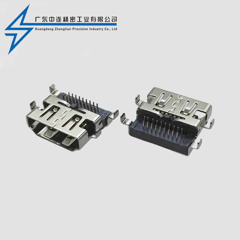 HDMI A TYPE沉板母座