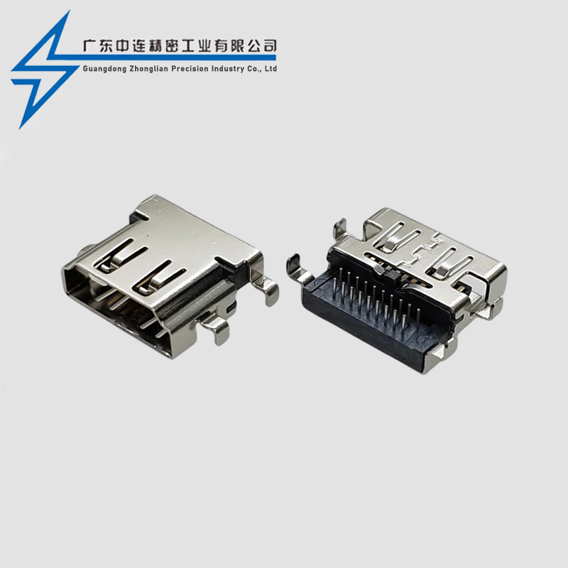 HDMI A TYPE沉板母座