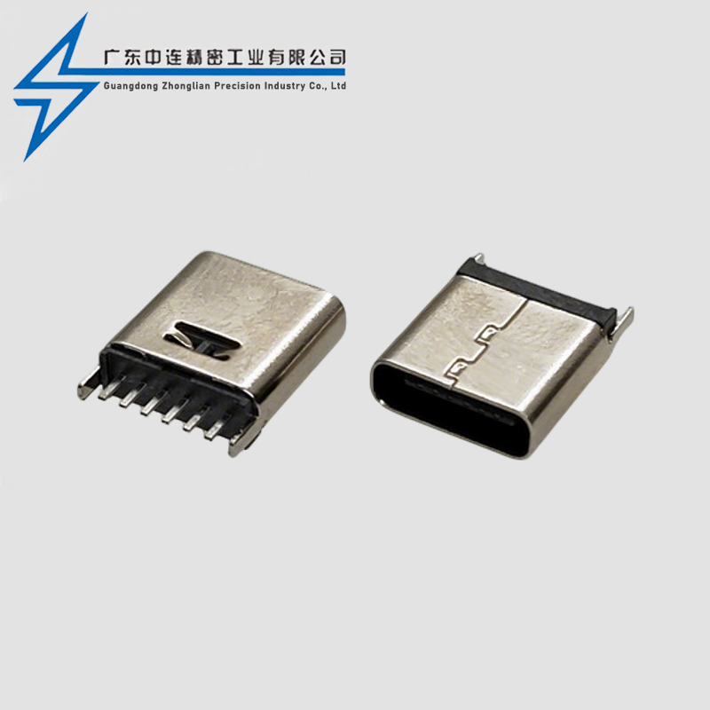 TYPE C母座6P立插9.3H