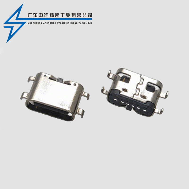 TYPE C母座16P沉板0.8