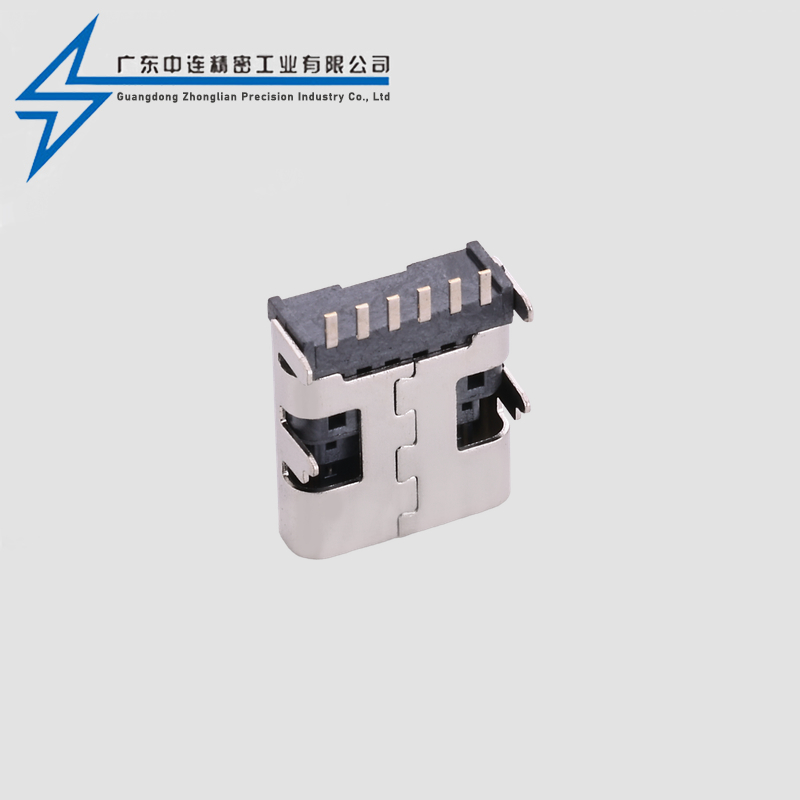 TYPE C母座6P板上smt8.0-8.35-10.0-12.0