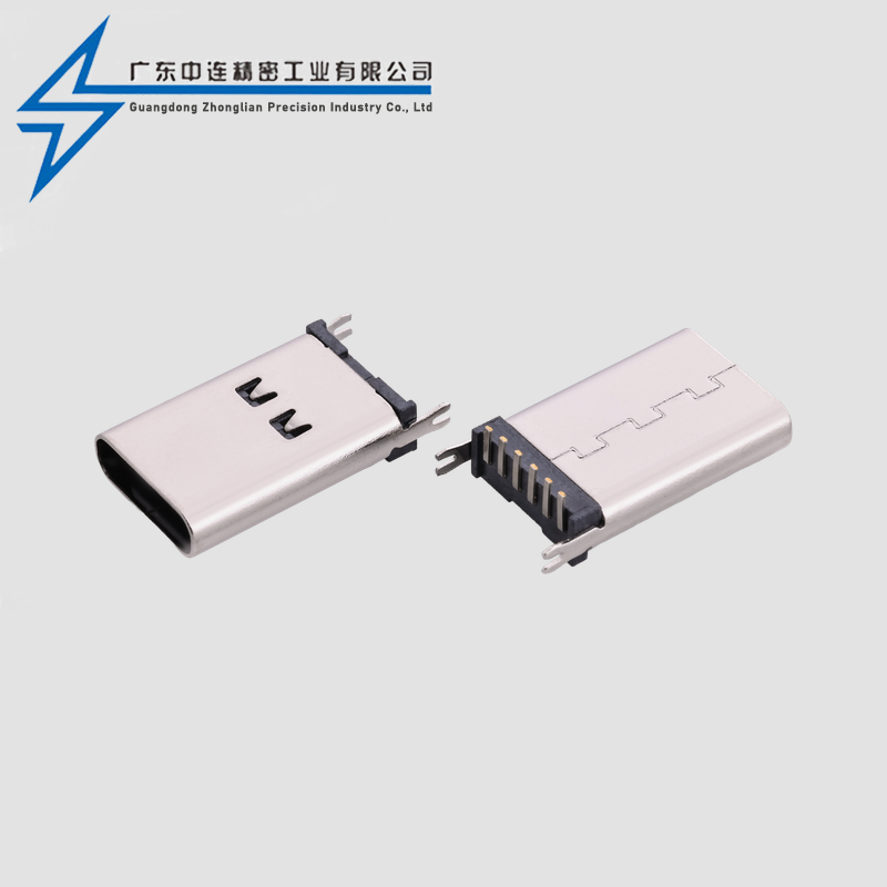 TYPE C母座6P立贴13.1-13.7-15.0