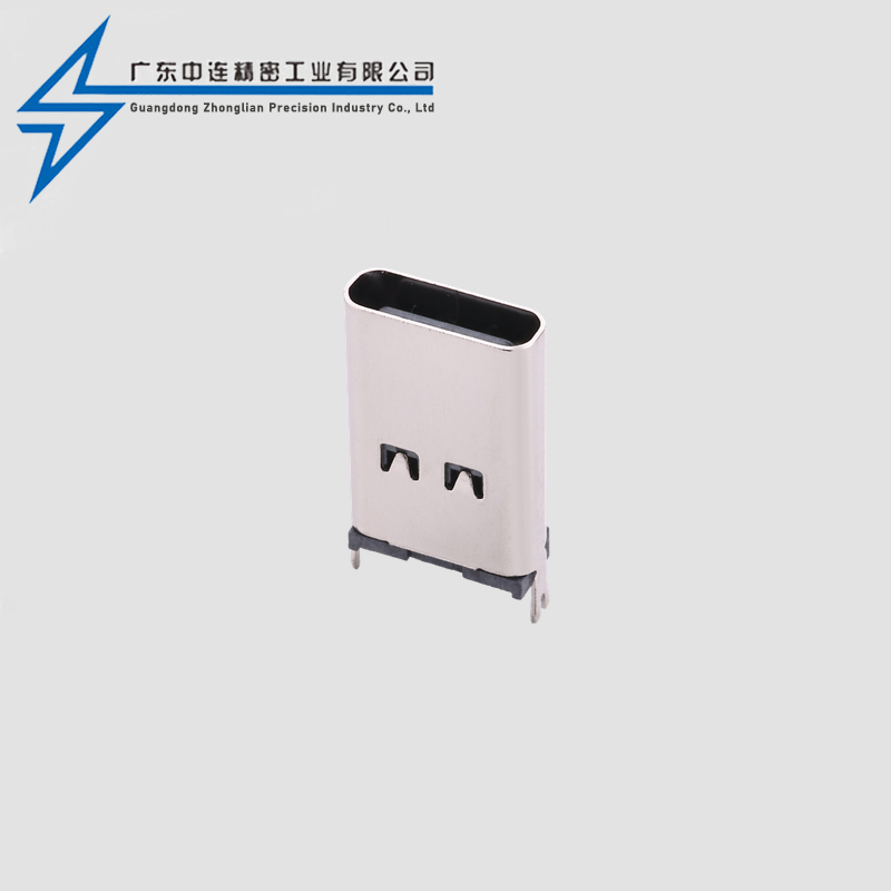 TYPE C母座6P立贴13.1-13.7-15.0