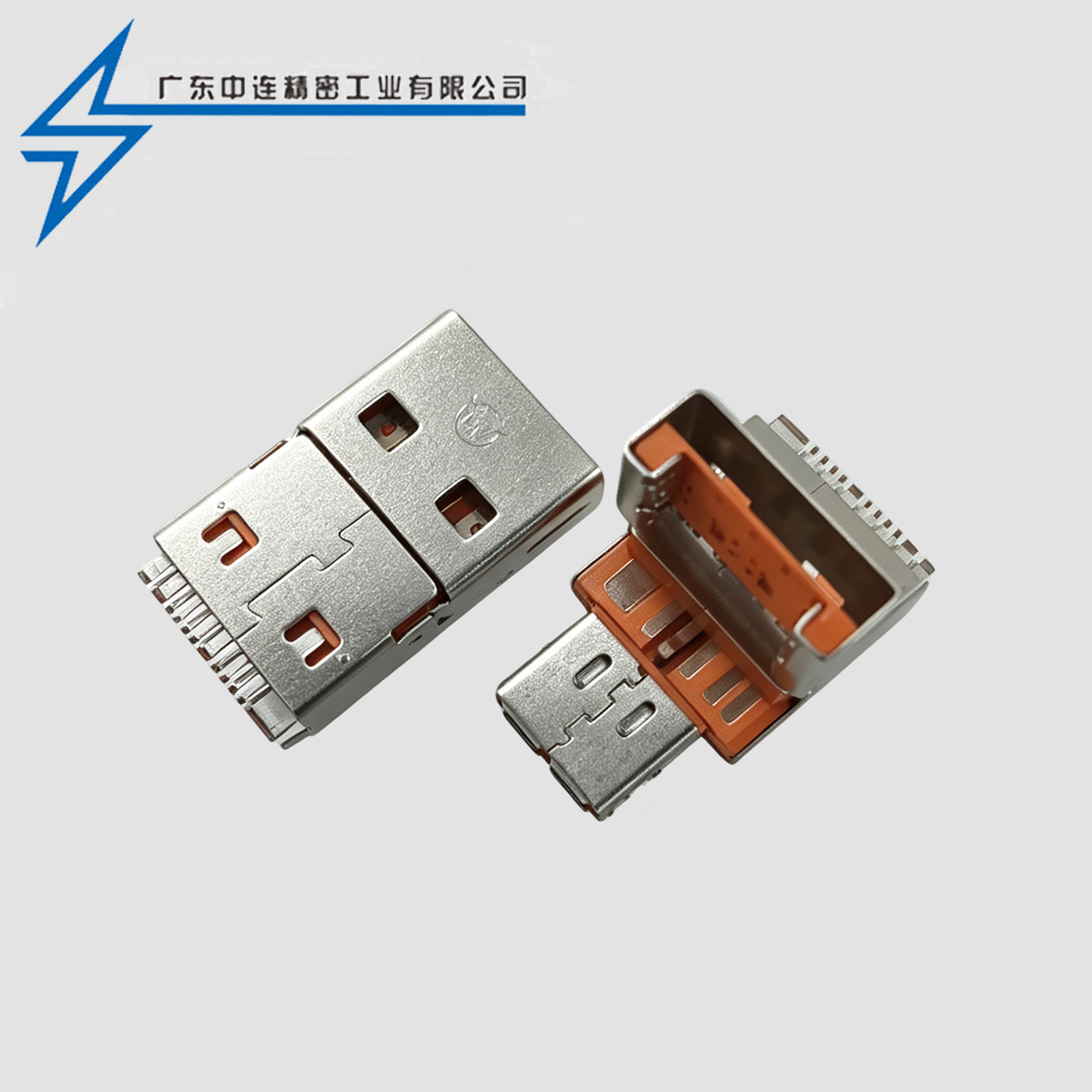 TYPE C公头+USB A公 二合一翻盖头