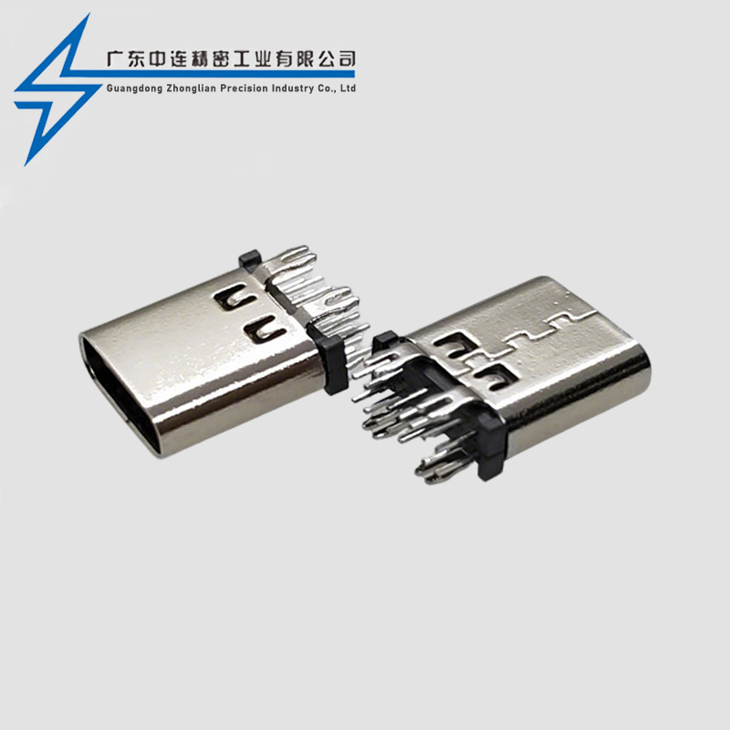 TYPE C母座14P直插10.0MM