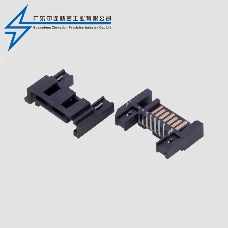SATA7P90度三面包LCP料