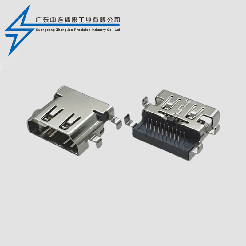 HDMI A TYPE沉板母座