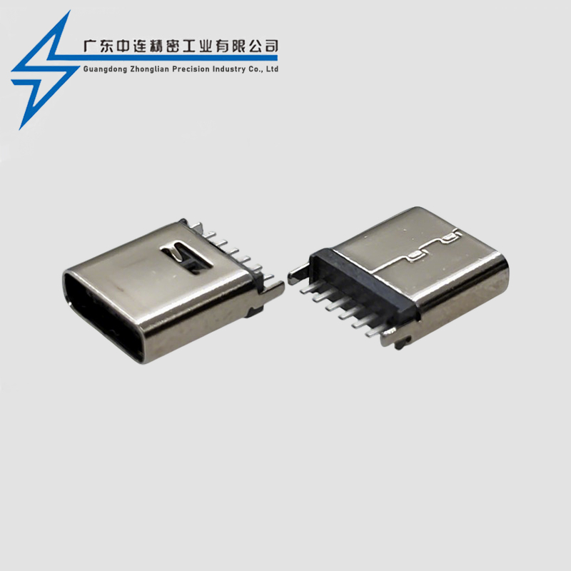 TYPE C母座6P立插9.3H