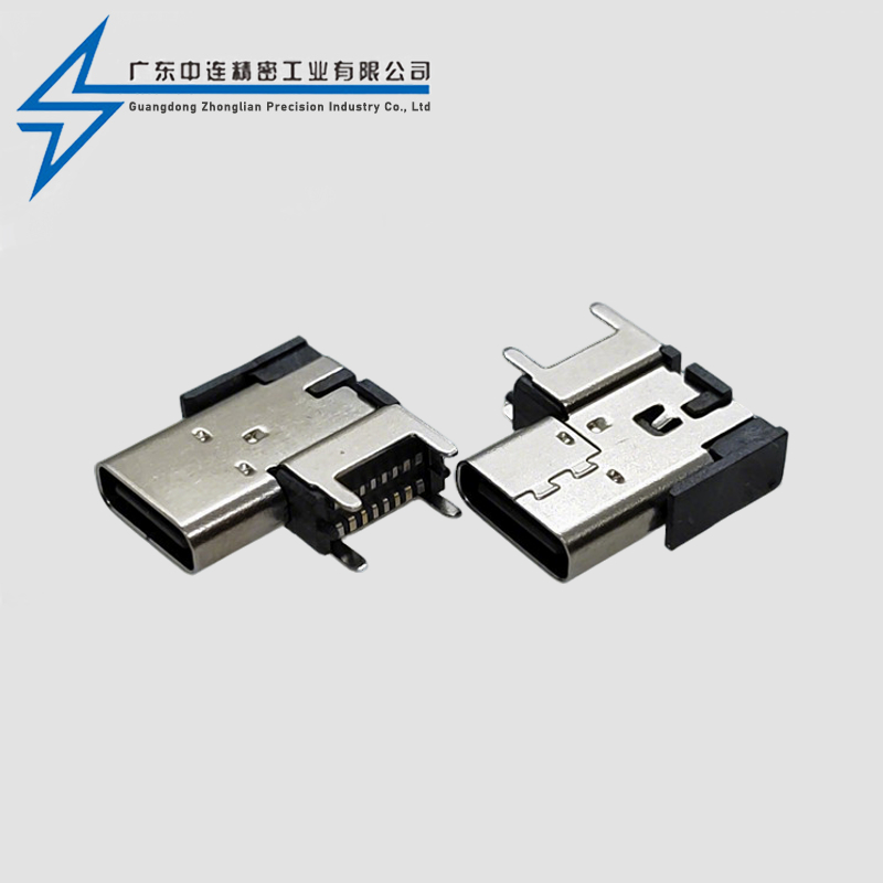 TYPE C母座16P侧贴垫高