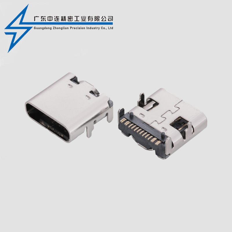 TYPE C母座16P板上8.35