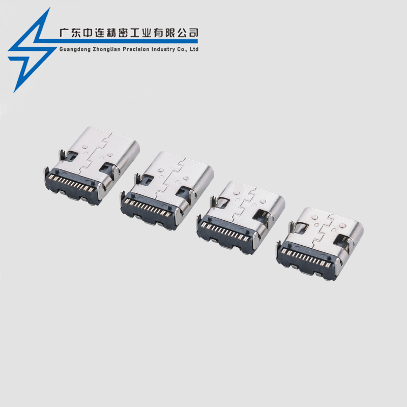 TYPE C母座16P板上SMT9.5-10.0-11.7-12.2