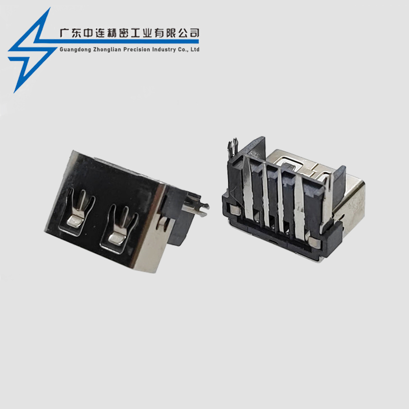 AF短体10.0后脚直边插板LCP灰胶铁壳9.8正向 大电流